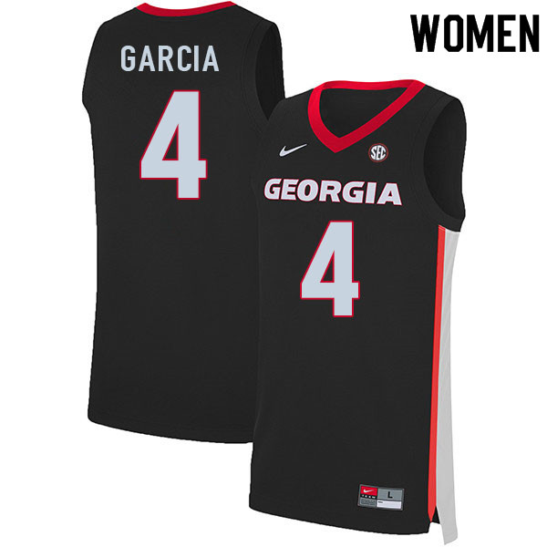 Women #4 Andrew Garcia Georgia Bulldogs College Basketball Jerseys Sale-Black - Click Image to Close